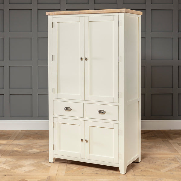 Tall corner pantry cabinet deals with doors