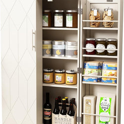 Halima Pantry Cupboard - White