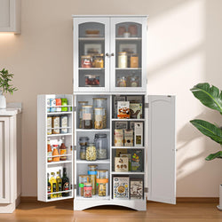 Azriel Pantry Cupboard - White