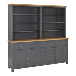 Maleah Kitchen Storage Pantry Cupboard - Slate Grey