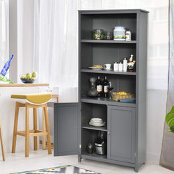 Leandro Freestanding Larder Cupboard - Grey